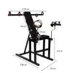 Bondage Restraint Sex Chair Pillory with Arm Bars