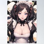 sexy anime maid Poster for Sale by HazeAnime