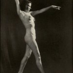 1937 Alfred Cheney Johnson Nude Female Dancing Pose Arms Up Art Deco Photo Litho