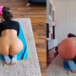 Hot and Sweaty Dual Cam Naked Yoga! Click to Witness the Steamy Action!