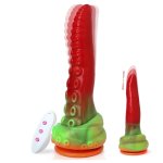 Thrusting Monster Dildo Sex Toys9.05 Fantasy Tentacle Realistic Thick Dildos G-spot Vibrator Sex Toys for Women with 6 Frequency Telescopic Mode and 8 Frequency Vibration ModeBig Silicone Dildo Adult Toys with Remote