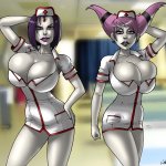 Double Nurse Trouble by Pervynamek02 -- Fur Affinity dot net