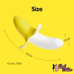 5.12in Banana Multi-Speeds Dildo Vibrating Real Touching Sex Toy