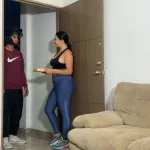 Busty Colombian Babe gets Skinny Delivery Guy Fucked with a Tip