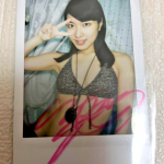 Jun Mizukawa Kana Yume Autographed Signed Instax photo Cheki Japanese Female