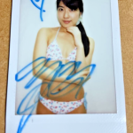 Jun Mizukawa Kana Yume Autographed Signed instax photo Cheki Japanese AV Idol