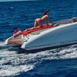 Veronika Klimovits naked on the boat