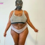 Maskedjuggs Ebony Macromastia Large Breasts Bouncing