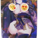 Hentai Card Genshin Impact Shogun Raiden Nude Fanmade