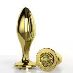 Hot Selling Gold Plated Butt Plug Anal Pour Hommes Femme Animal Fox Tail Anal Plugs Metal for Woman and Men