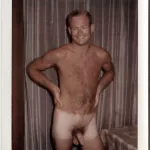 Smiling Man with Tan Lines: Vintage Color Polaroid