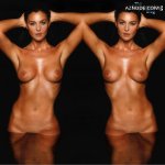 Monica Bellucci Sexy And Nude Collage Photo Posing Her Hot Breasts And Body For GQ Magazine