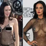 Copycat! Reality star channels Rose McGowans naked dress