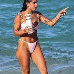 Isabella Ladera Sexy Spotted Showing Off Her Sizzling Bikini Body At The Beach In Miami