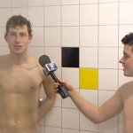 Sports Reporter Showers With Dutch Soccer Players