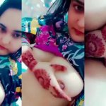 Cute Paki Pashto girl squeezes big boobs fingers pussy on cam