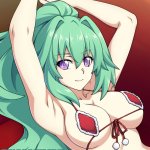 on X: A very Spicy Christmas-themed -bikini commission for Rosencruez of Green Heart from the Neptunia series!