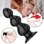 MONSTER BIG LARGE BEADS ANAL BUTT PLUG DILDO SUCTION CUP SEX TOYS FOR WOMENMEN