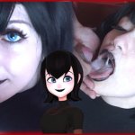 Hot goth MAVIS gets a Massive cumshot on face