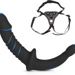 Strap on for Women LesbianStrap-on Double Dildo RemovableStrapon Dildo Anal Dildos MenBlack Realistic Butt Plug Anal Plug with HarnessDildos MasturbatorAdult Toy for Female : Amazon.co.uk: Health Personal Care