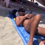 Beach: Tan Latin Daddy Nude at the Beach
