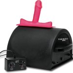 : Love BOTZ 50X Saddle Pro Sex Machine with 4 Silicone Dildo Attachments Vibrating Thrusting Dildo Mount for Men Women Couples Powerful Durable Adult Toys Easy to Use 5 Piece