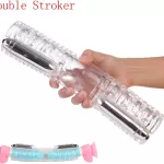 Sex Toys Gay Double Stroker Penis Vibration Trainer