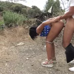 Outdoor Creampie Quickie for Horny: Amateur Porn feat. Stepmom Susan