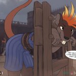 The Newby In The Pillory comic porn