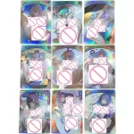 Sexy anime nu carto hololive takanashi kiara ces fauna nu menina carto coleço peituda beleza refraço cor flash 6388mm Hobbies e colecionveis