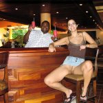 Showing Pussy At The Bar