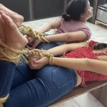 Hogtied Hotties Has Fun Being Two Bound And Gagged Girls In Tight Bondage watch online
