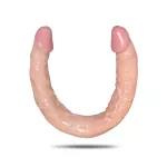 16.5in Flexible Double Dildo Long U Shape For Gay Lesbian