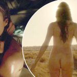 Aubrey Plaza nude as her character Lenny is reborn in Legion scenes