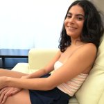 Passionate POV blowjob from a cute brunette chick