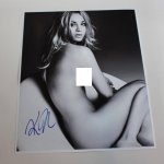The Big Bang Theory Penny Sexy Nude Kaley Cuoco Hand Signed Autographed BW 11x14 Glossy Poster Photo Loa at Amazons Entertainment Collectibles Store