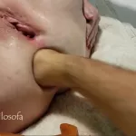Anal destruction punch fisting
