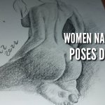 DRAWING NAKED WOMEN FIGURE HOW TO DRAW NAKED POSES? STEP-BY-STEP EASY