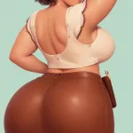 Older woman big ass saggy breasts fat ass looking at viewer