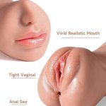 Realistic Male Masturbator Sexdoll for Men Pocket Pussy Mouth Vagina Sex Toysuk