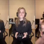 Female Gamer OnOff Nude Play video