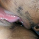 Eating her wet juicy pussy while parents are home