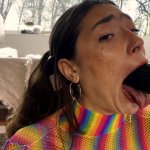 Slimey Solo Dildo BJ of slut teen Tiana Blow