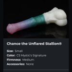 Bad Dragon sells a Princess Celestia horsecock dildo immediately going into the toy wishlist for my OF
