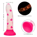 Glow Stick Heart Suction Cup Dildo
