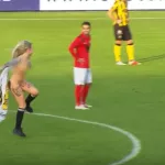 Fans hire stripper to streak naked to distract opposing players