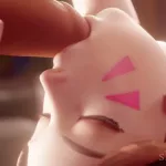 D.va upside down blowjob