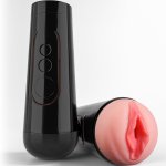 : Aiccos Male Masturbator Cup Quiet Adult Sex Toys for Men Realistic Pocket Pussy Vagina Textured with 7.5in Depth Soft and Manual Sex Machine : Health Household