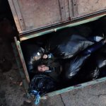 Trash can slut has partied a bit too hard and that girl cant remember shit