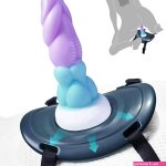 : Suction Cup Dildo Mount Sex Saddle with Straps for Hands-Free Play on Pillow Dildo Holder for Monster Fantasy Dildos Sex Chair Adult Toys Games for Women Men Green : Health